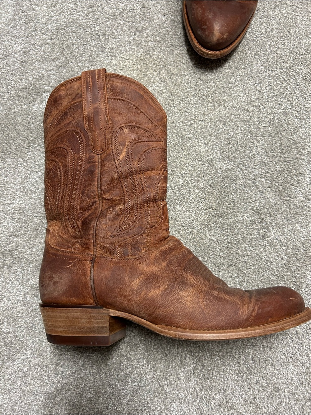 Tecovas Brown Leather Western Cowboy Boot